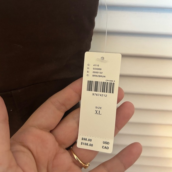 Anthropologie Brown Button-Up Corset Top - Picture 7 of 8